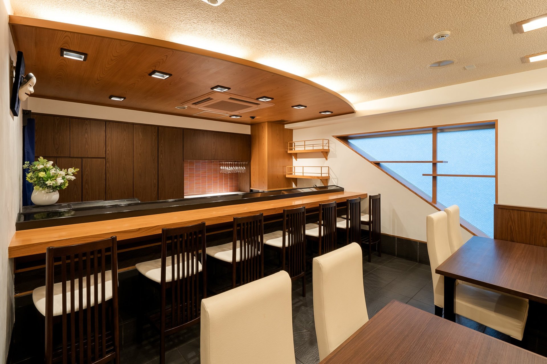 Japanese sushi restaurant interior